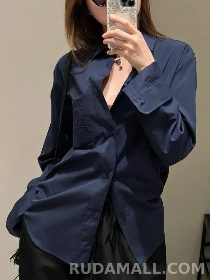 로에베 로에베 아나그램 자수 긴팔 티셔츠 상세 이미지