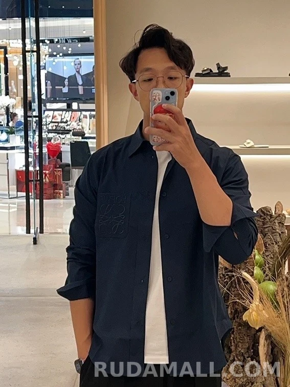 로에베 로에베 아나그램 자수 긴팔 티셔츠 상세 이미지
