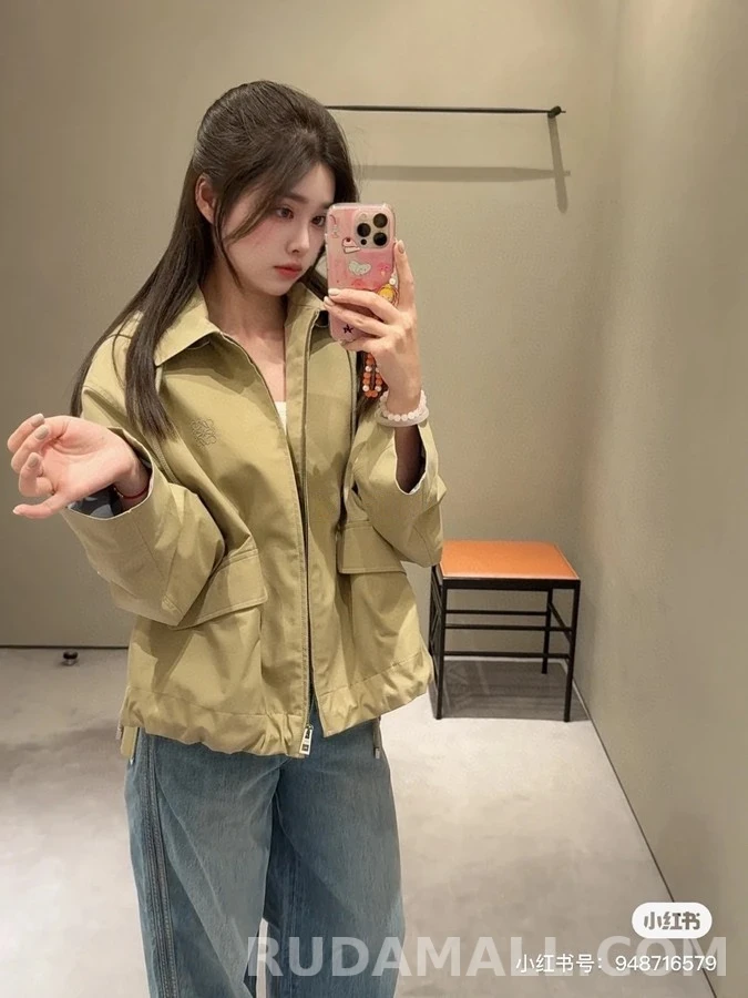 로에베 로에베 아나그램 자수 스트라이프 후드 집업 상세 이미지