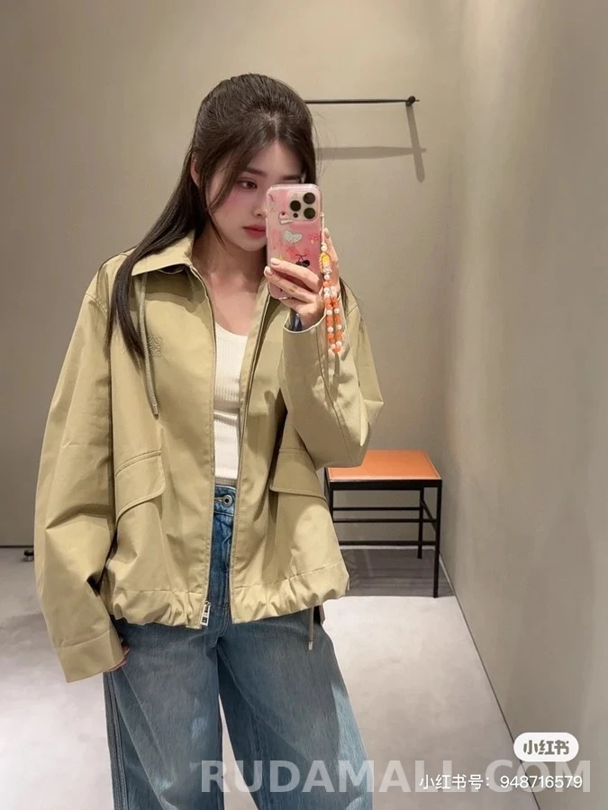 로에베 로에베 아나그램 자수 스트라이프 후드 집업 상세 이미지
