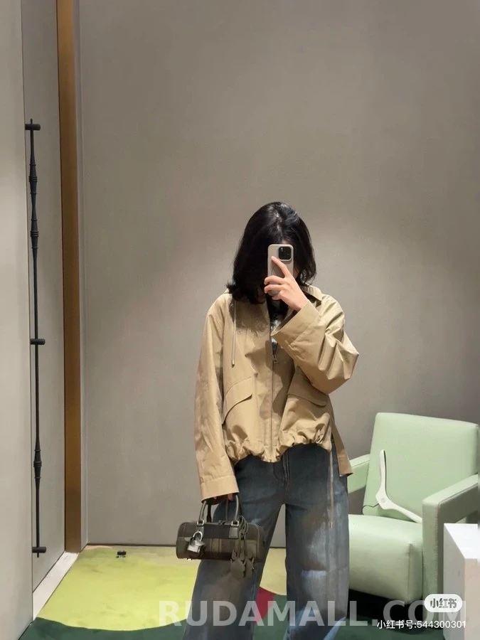 로에베 로에베 아나그램 자수 스트라이프 후드 집업 상세 이미지