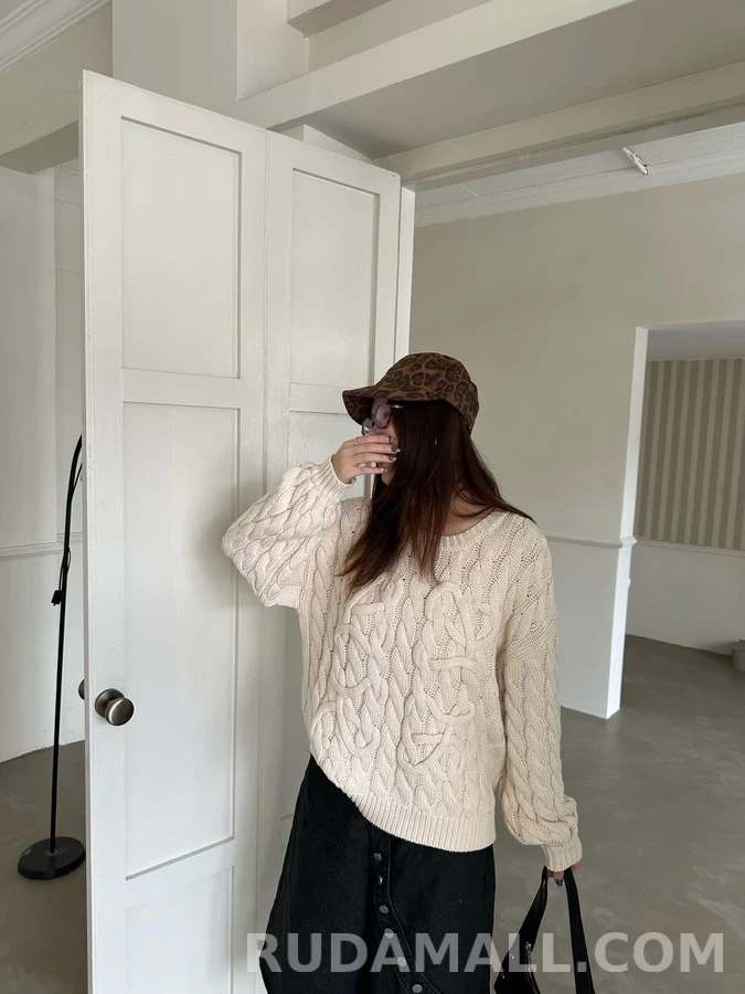 로에베 로에베 아나그램 케이블 니트 상세 이미지