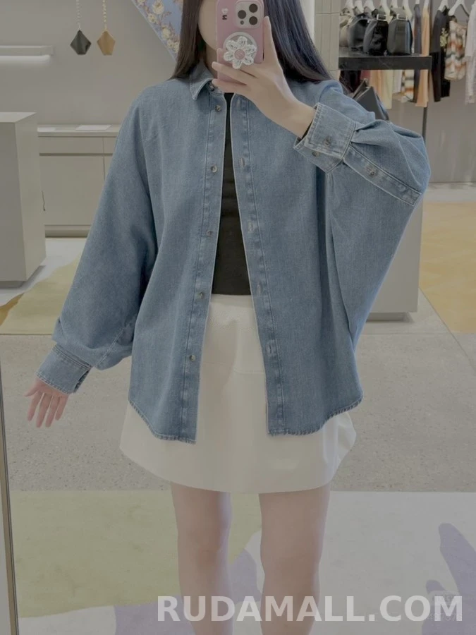 로에베 로에베 아나그램 A라인 미니 스커트 상세 이미지