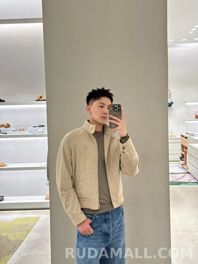 로에베 로에베 엠보싱 울 블렌드 집업 자켓 상세 이미지