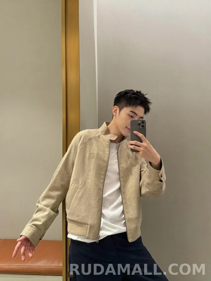 로에베 로에베 엠보싱 울 블렌드 집업 자켓 상세 이미지