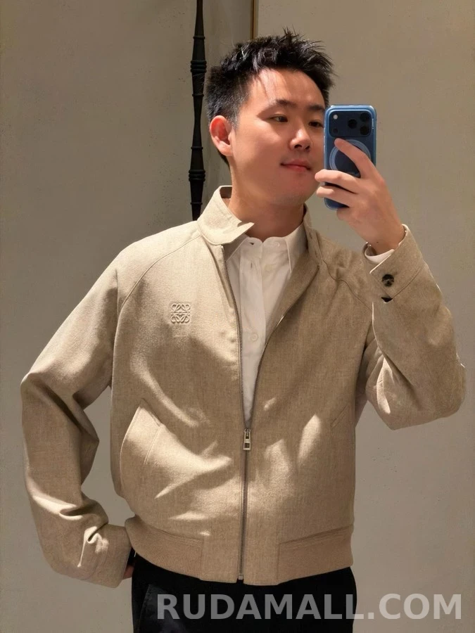로에베 로에베 엠보싱 울 블렌드 집업 자켓 상세 이미지