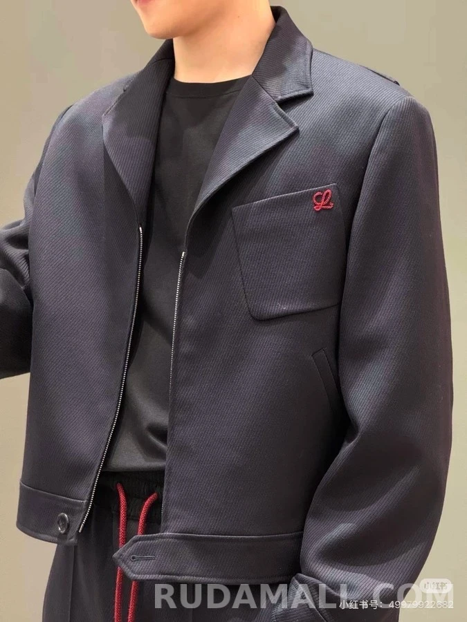 로에베 로에베 울 라펠 지퍼 자켓 상세 이미지