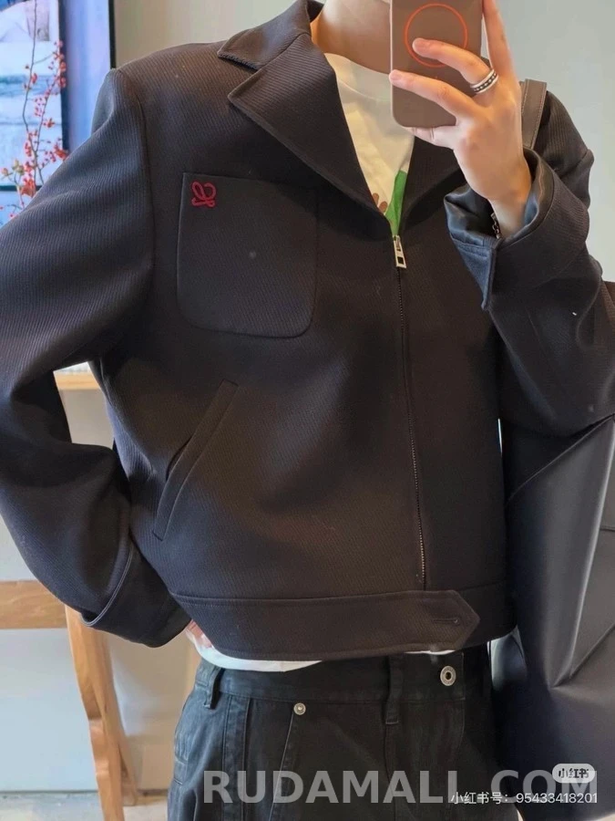 로에베 로에베 울 라펠 지퍼 자켓 상세 이미지