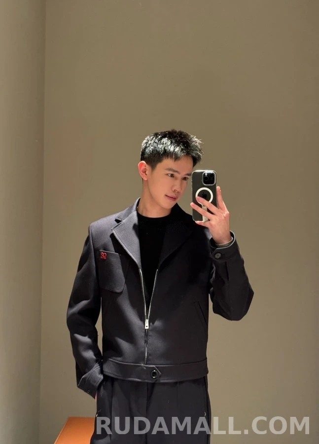로에베 로에베 울 라펠 지퍼 자켓 상세 이미지