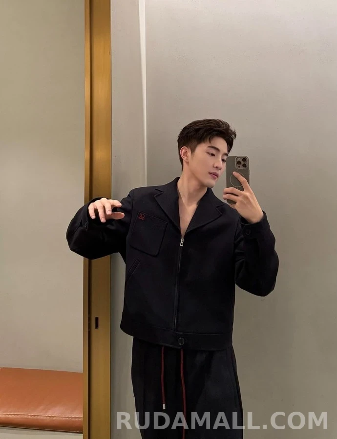 로에베 로에베 울 라펠 지퍼 자켓 상세 이미지