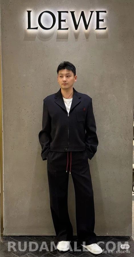 로에베 로에베 울 라펠 지퍼 자켓 상세 이미지