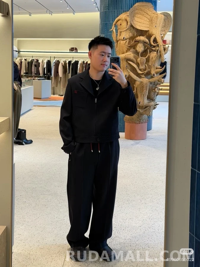 로에베 로에베 울 카라 지퍼 자켓 상세 이미지
