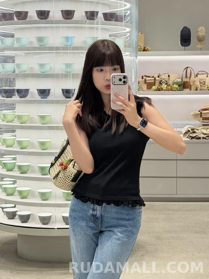 로에베 로에베 워싱 제브라 패턴 슬릿 데님 상세 이미지