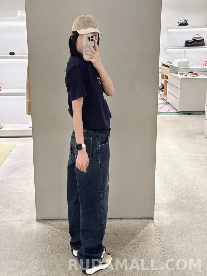 로에베 로에베 워싱 패널 와이드 데님 팬츠 상세 이미지