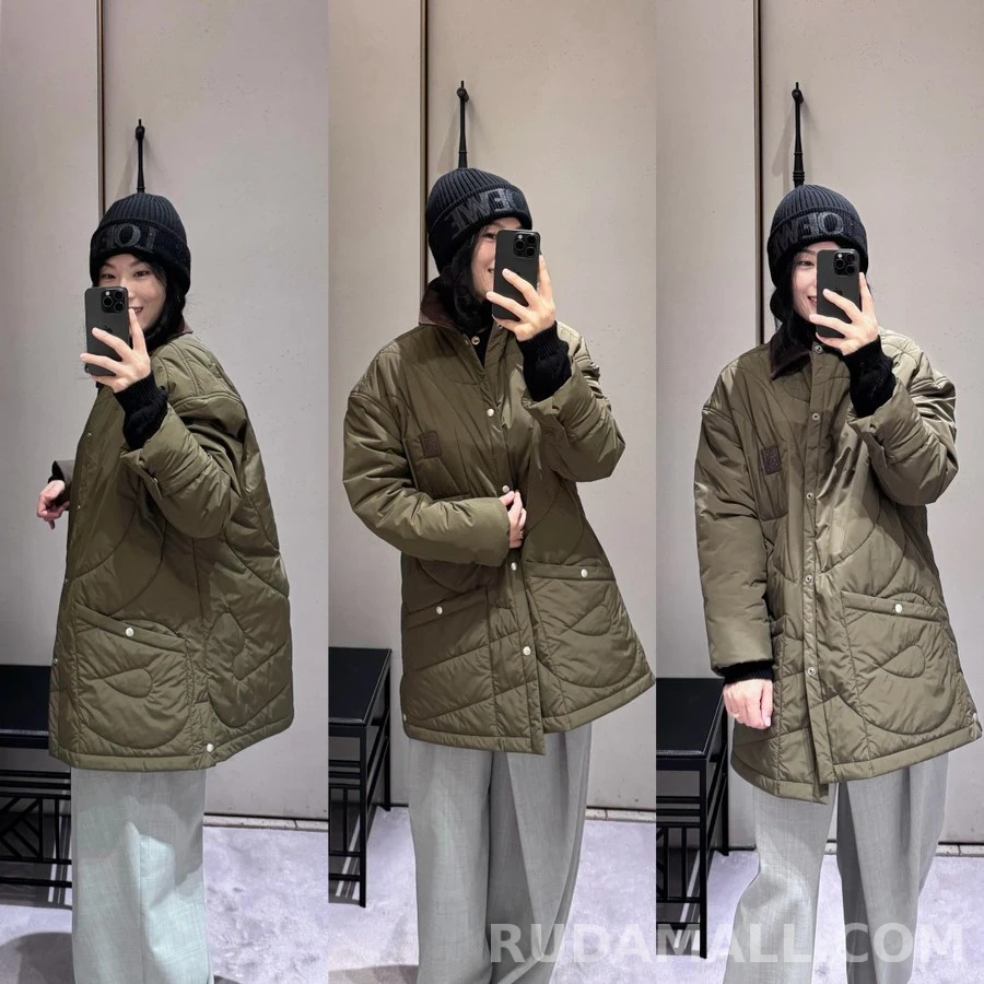 로에베 로에베 퀼티드 패딩 셔츠 재킷 상세 이미지