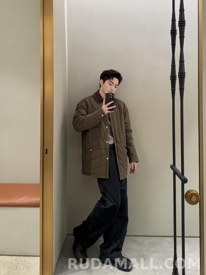 로에베 로에베 퀼티드 패딩 셔츠 재킷 상세 이미지