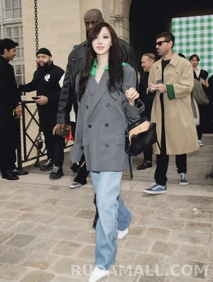 로에베 로에베 탈부착 니트 숄 더블 자켓 상세 이미지