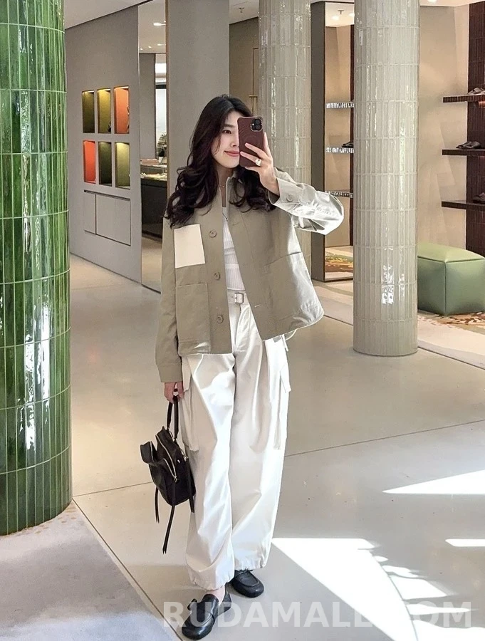 로에베 로에베 플리츠 패널 와이드 팬츠 상세 이미지
