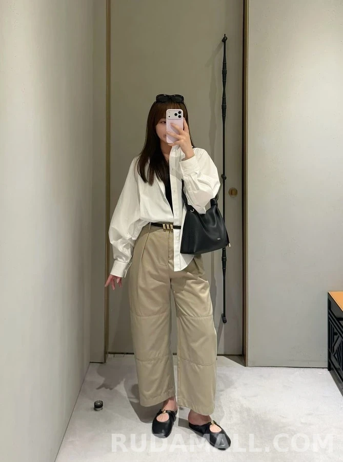로에베 로에베 플리츠 패널 와이드 팬츠 상세 이미지