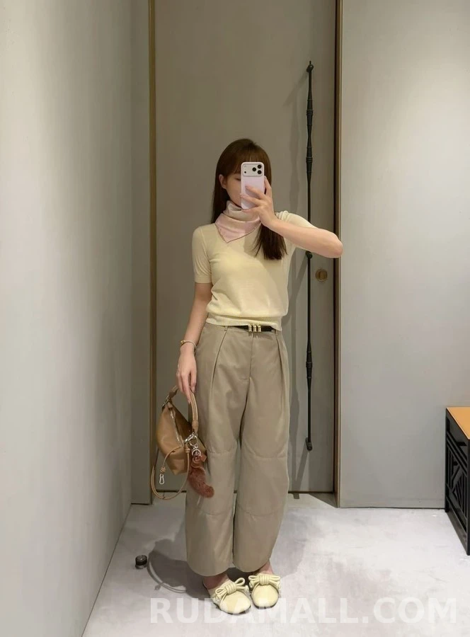 로에베 로에베 플리츠 패널 와이드 팬츠 상세 이미지