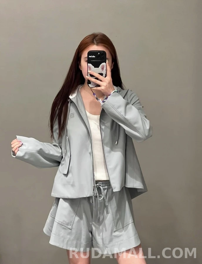 로에베 로에베 A-라인 후드 케이프 집업 자켓 상세 이미지