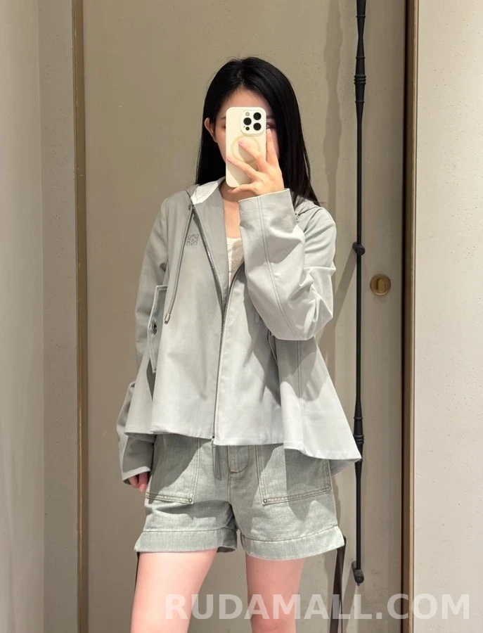 로에베 로에베 A-라인 후드 케이프 집업 자켓 상세 이미지