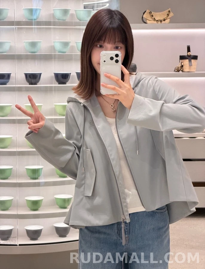 로에베 로에베 A-라인 후드 케이프 집업 자켓 상세 이미지