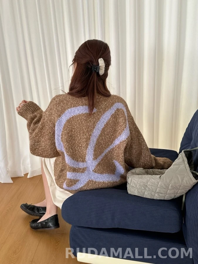 로에베 로에베 L 로고 지퍼 니트 상세 이미지