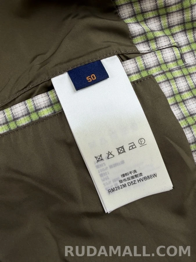 루이비통 루이비통 1V 로고 체크 재킷 상세 이미지