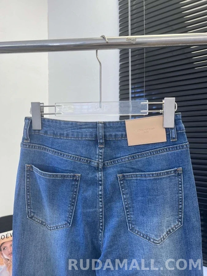 루이비통 루이비통 1V 포켓 자수 미라크 데님 상세 이미지