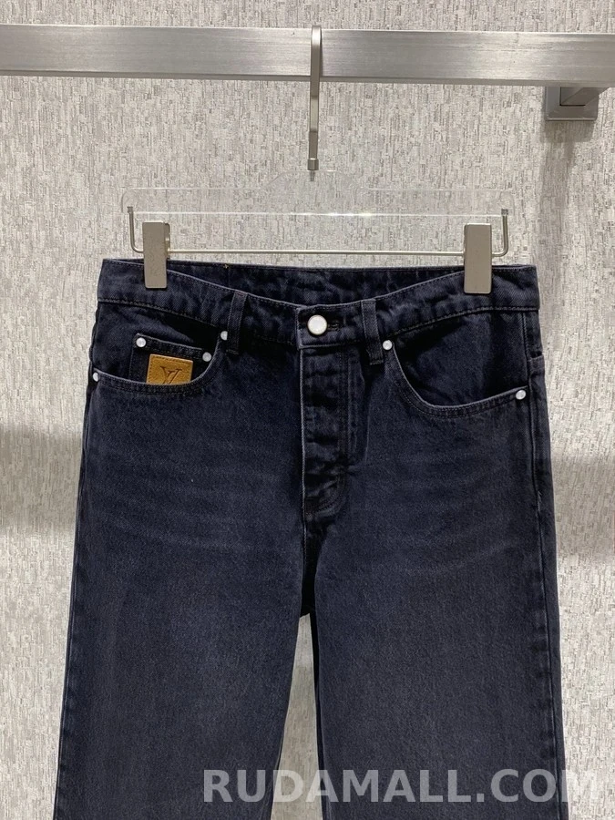 루이비통 루이비통 로고 가죽 패치 팬츠 상세 이미지