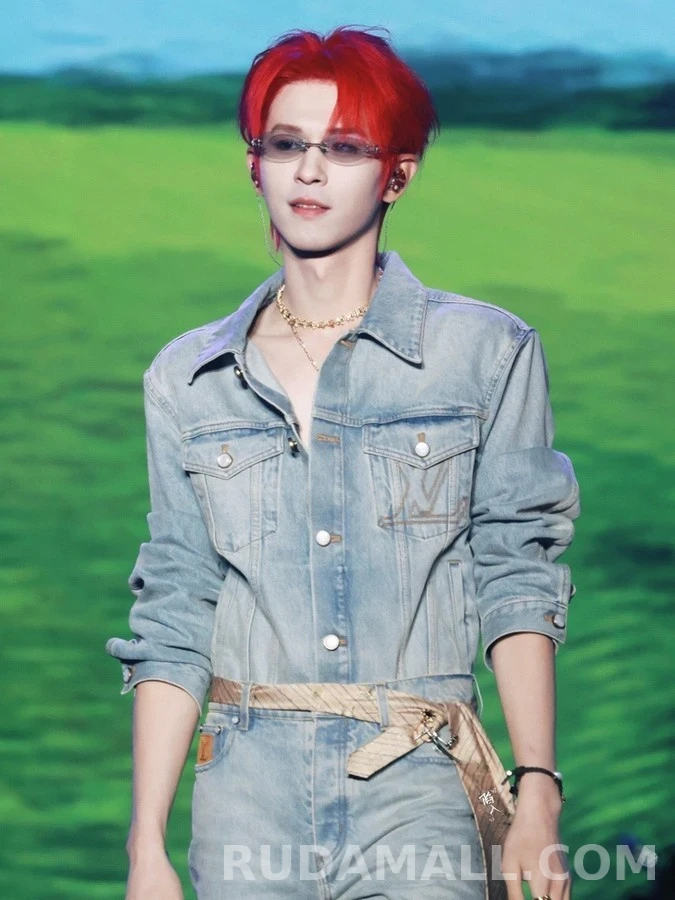 루이비통 루이비통 로고 샌드워싱 데님 자켓 상세 이미지