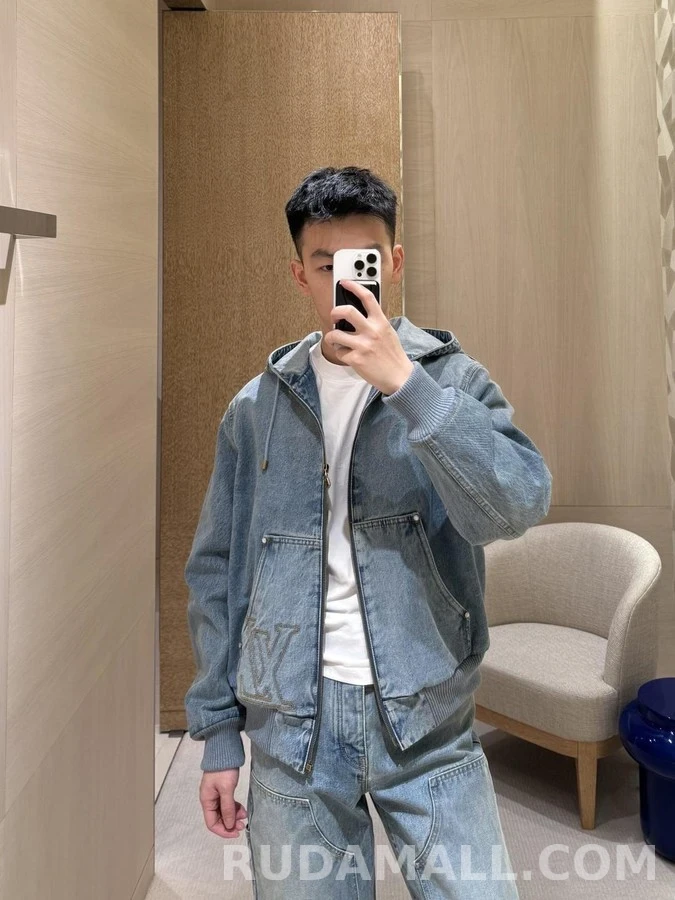 루이비통 루이비통 로고 워크웨어 데님 팬츠 상세 이미지