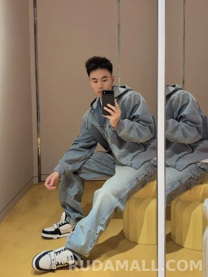 루이비통 루이비통 로고 워크웨어 데님 팬츠 상세 이미지