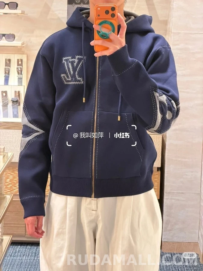 루이비통 루이비통 면 연결 후드 집업 상세 이미지