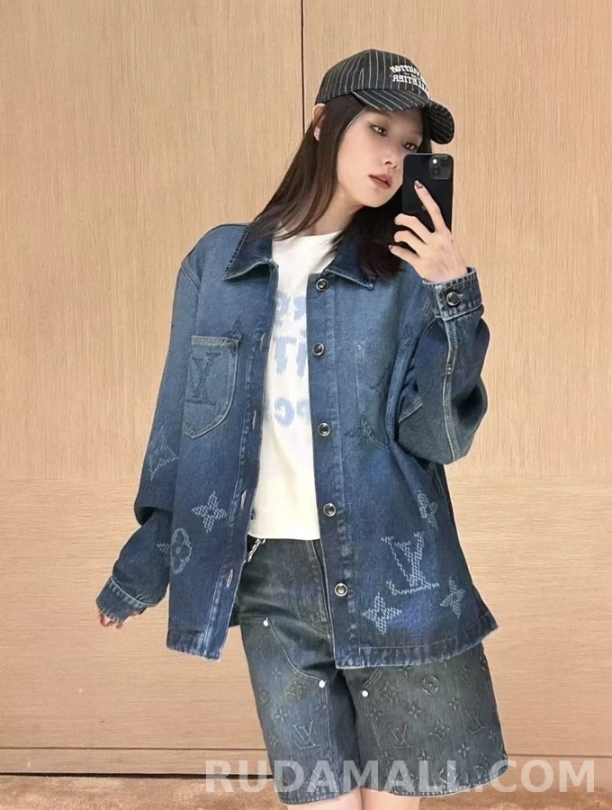 루이비통 루이비통 모노그램 그라데이션 데님 자켓 상세 이미지