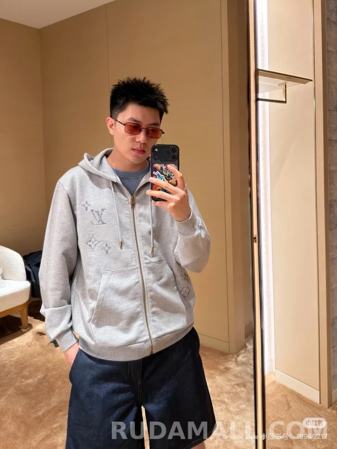 루이비통 루이비통 엠브로이더드 시그니처 지퍼 후디 상세 이미지