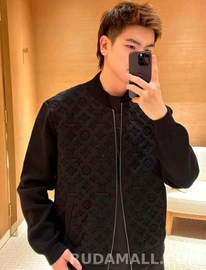 루이비통 루이비통 모노그램 엠보싱 울 항공점퍼 상세 이미지