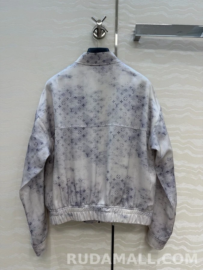 루이비통 루이비통 모노그램 워시드 실크 자켓 상세 이미지