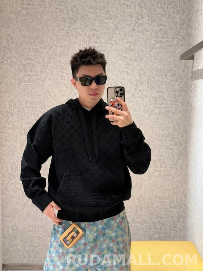 루이비통 루이비통 모노그램 자카드 니트 후드 상세 이미지