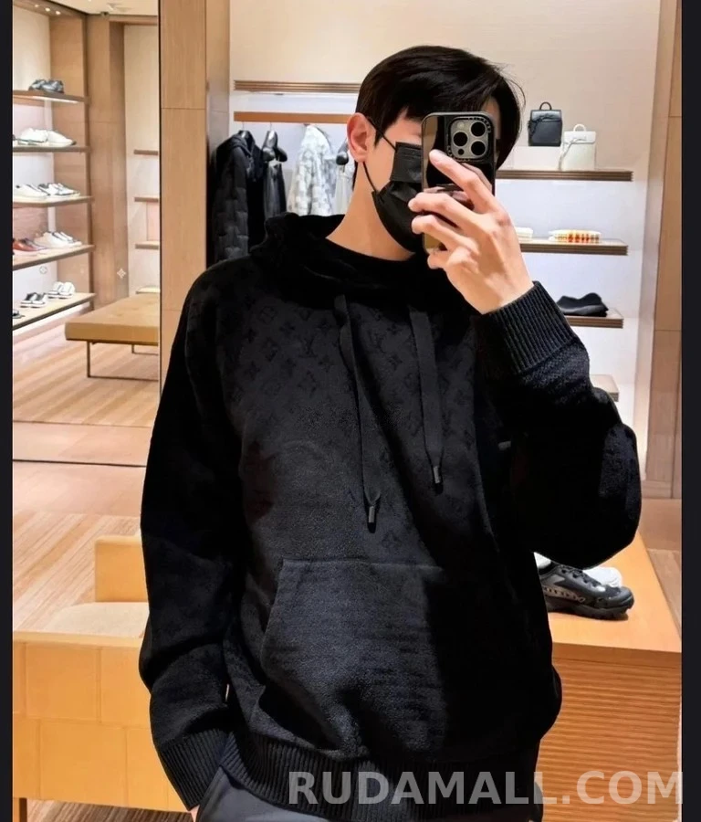 루이비통 루이비통 모노그램 자카드 니트 후드 상세 이미지