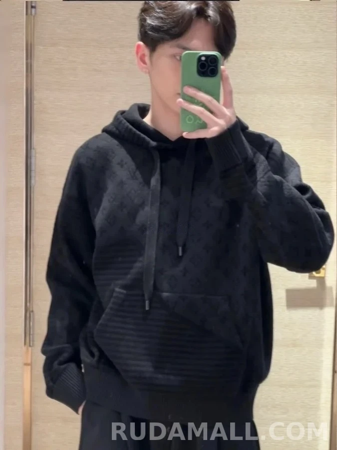 루이비통 루이비통 모노그램 자카드 니트 후드 상세 이미지