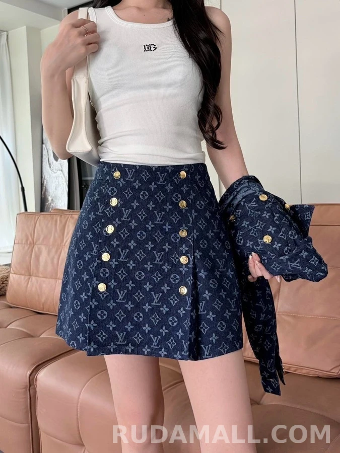 루이비통 루이비통 모노그램 자카드 미니 스커트 상세 이미지