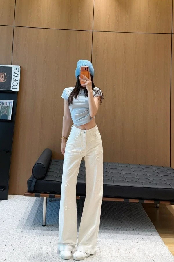 루이비통 루이비통 모노그램 자카드 스트레이트 데님 상세 이미지