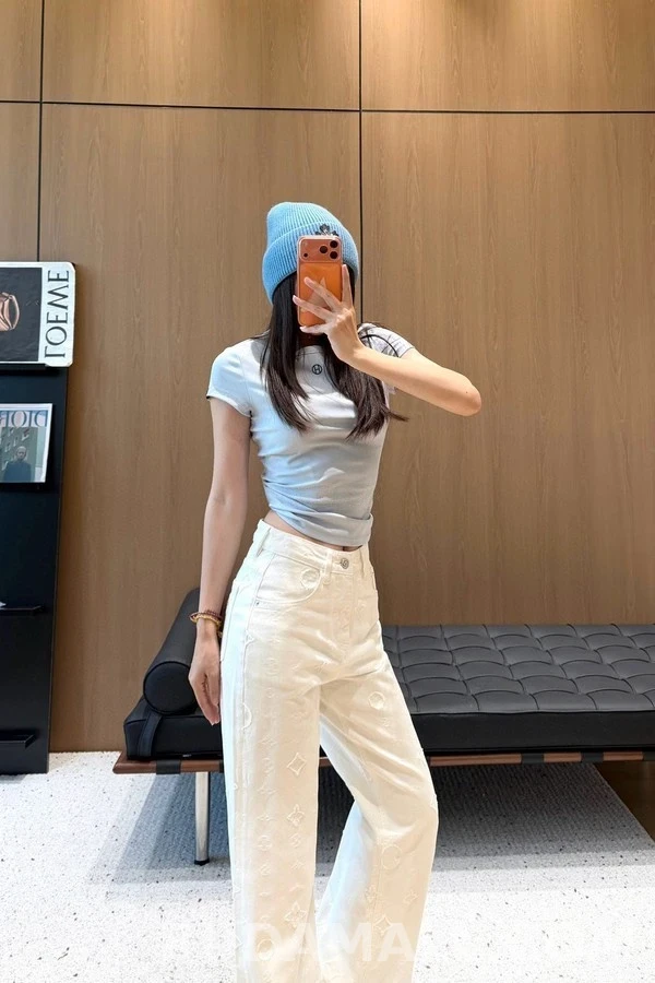 루이비통 루이비통 모노그램 자카드 스트레이트 데님 상세 이미지