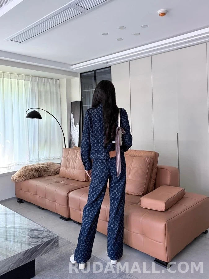 루이비통 루이비통 모노그램 자카드 스트레이트 팬츠 상세 이미지