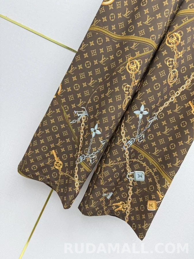 루이비통 루이비통 모노그램 체인 와이드 팬츠 상세 이미지