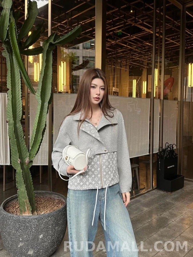 루이비통 루이비통 모노그램 패치 스탠드넥 자켓 상세 이미지