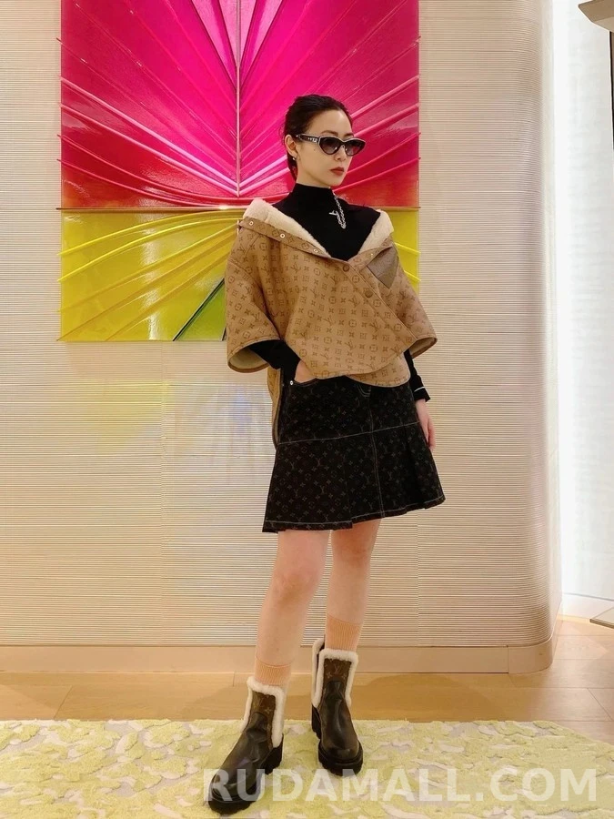 루이비통 루이비통 모노그램 플리츠 스커트 상세 이미지