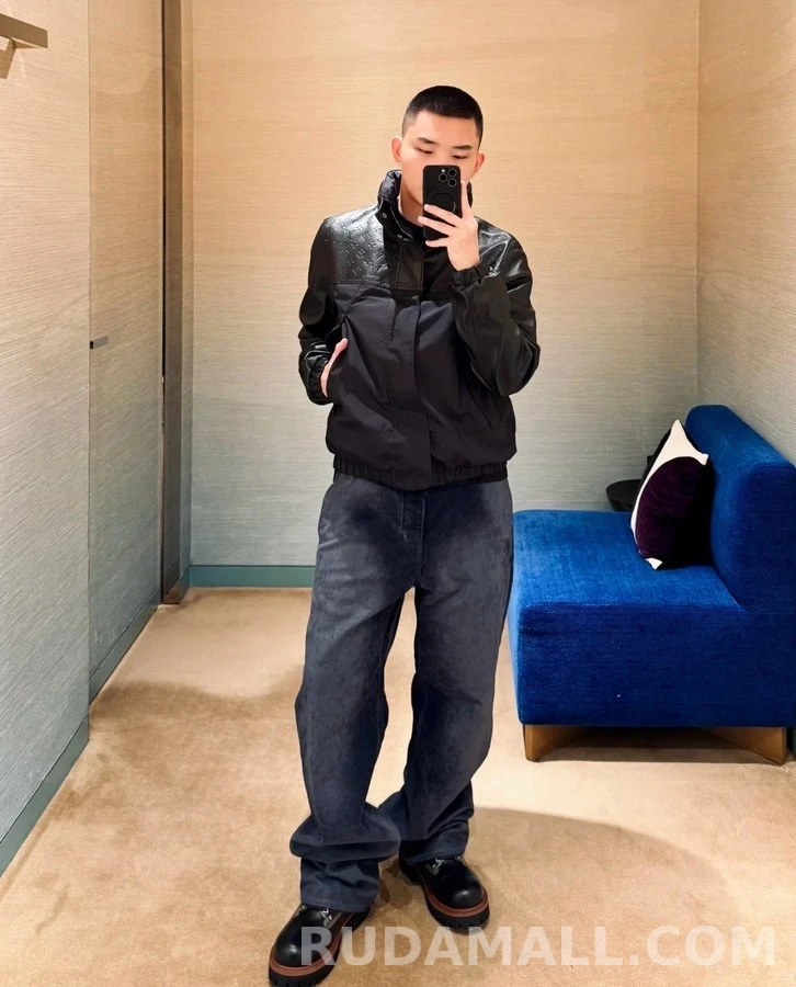 루이비통 루이비통 모노그램 혼합 레더 방풍 자켓 상세 이미지